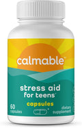 Stress Relief Aid for Teens - Vegan - Pyridoxine B6, L-Theanine - Vitamin Dietary Supplement - 60 Capsules