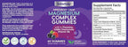 Magnesium Glycinate Gummies for Adults & Kids, High Absorption Triple Magnesium Complex Supplement with Glycinate, L-Threonate, Malate, Vegan, Sugar Free Chews for Sleep & Calm Mood, 2 Pack