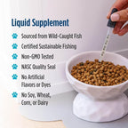 Nordic Naturals Omega-3 Cat, Unflavored - 2 oz - 304 mg Omega-3 Per One mL - Fish Oil for Cats with EPA & DHA - Promotes Heart, Skin, Coat, & Immune Health - Non-GMO