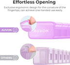 AUVON Weekly Pill Organizer with Effortless Opening Design, Arthritis Friendly Pill Box, BPA-Free Pill Organizer 7 Day, Cute & Portable Pill Case for Vitamins, Supplements and Medications