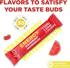 Keto Vitals Electrolyte Energy Drink Powder Packets - Electrolyte Supplement with 100mg Natural Caffeine, L Theanine & Organic Lion's Mane Extract - Strawberry Watermelon Keto Powder Packets, 30 Count
