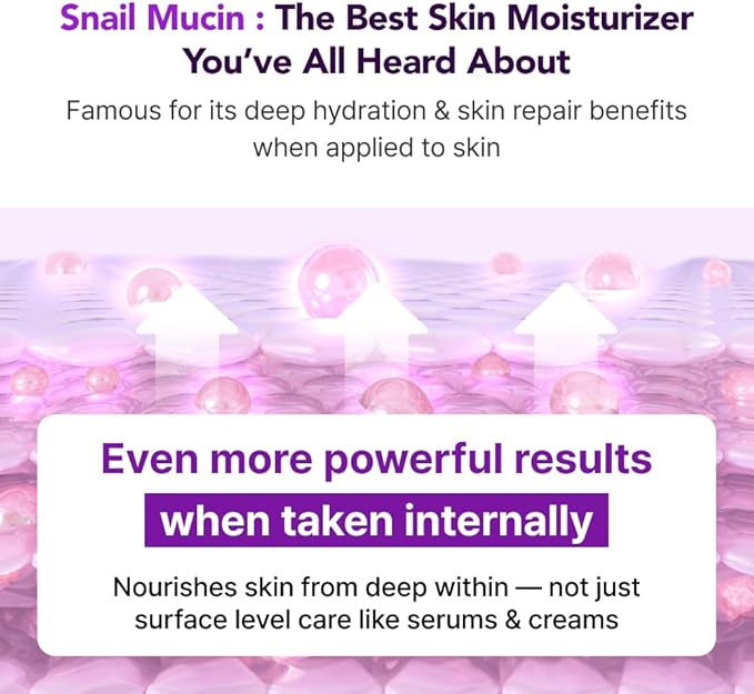 Glow, 1200mg Snail Mucin Supports Skin Elasticity, Collagen Peptides Jelly Stick, Kiwi Flavor, Biotin, Vitamin C, Hyaluronic Acid, Prebiotics, Korean Skin Care, 10 Sticks