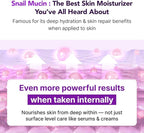 Glow, 1200mg Snail Mucin Supports Skin Elasticity, Collagen Peptides Jelly Stick, Kiwi Flavor, Biotin, Vitamin C, Hyaluronic Acid, Prebiotics, Korean Skin Care, 10 Sticks