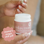 Boobie Relax Mom, Postpartum Stress Support Supplement | Breastfeeding Friendly Approved | Postnatal Mood and Energy Support for Women with Ashwagandha & L-Theanine, 60 Capsules