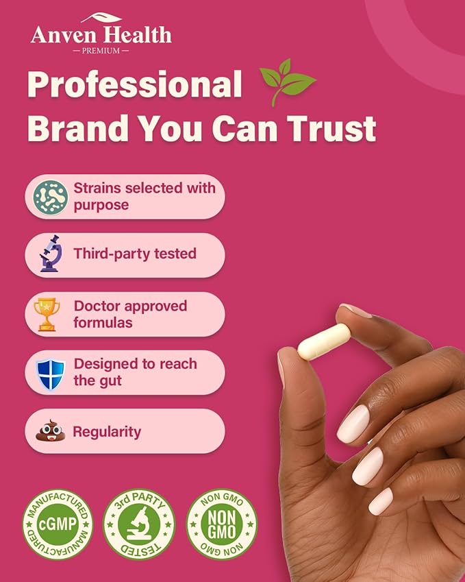Probiotics and Prebiotics for Women pH Balance & Digestion - 60 Billion Vaginal Probiotic with Cranberry & D-Mannose for Gut, Urinary, Immune Health, Vegan & Non-GMO | 180 Capsules
