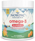 Nordic Naturals Nordic Omega-3 Gummies, Tangerine - 120 Gummies - 82 mg Total Omega-3s with EPA & DHA - Non-GMO - 60 Servings