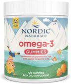 Nordic Naturals Nordic Omega-3 Gummies, Tangerine - 120 Gummies - 82 mg Total Omega-3s with EPA & DHA - Non-GMO - 60 Servings