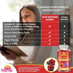 Saffron Extract Gummies-Sugar Free Saffron Supplement Enhanced with GABA, Saint John's Wort, Passion Flower- Saffron Supplements for Kids, Women, Men. Focus and Mood Support. 60 Saffron Gummies