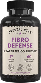 Crystal Star Fibro Defense (60 Capsules) – Supports Women's Health Between Periods - Black Cohosh - Non-GMO