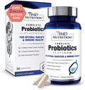 1MD Nutrition Complete Probiotics Platinum - w/Prebiotics and Probiotics for Digestive Health - Probiotic Supplement for Women & Men - More Than 50 Billion Live CFU 11 Strains Dairy-Free - 30 Caps