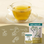 Elderflower Tea Organic (4oz.) - Elder Flowers Dried Herb for Respiratory Health - Loose Leaf Medicinal Tea