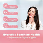 Vaginal Probiotic for Women's pH Balance Health,with Prebiotics &Lactobacillus Probiotic Blend,Boost Immune,Digestive,Gut,Promote Healthy Vaginal Odor & Vaginal Flora,60 Capsules[1-Month Supply]