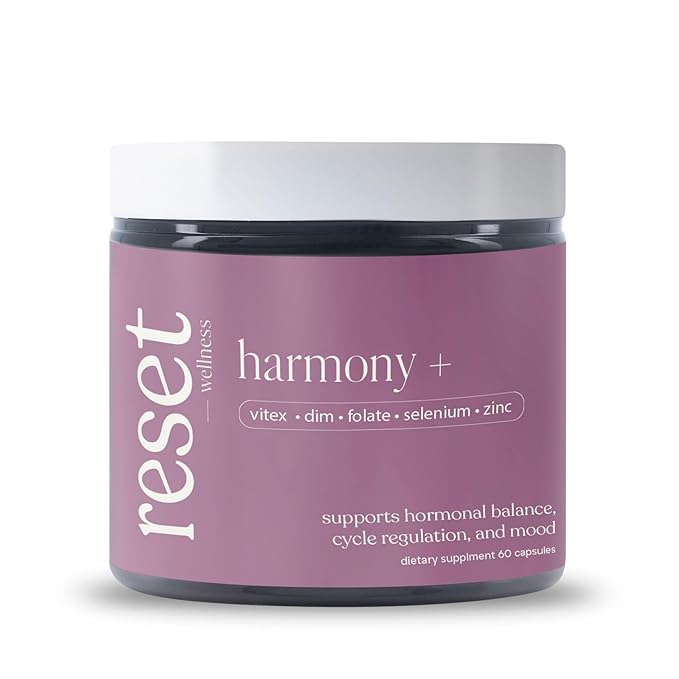 Harmony+ | Vitex, DIM, Soy Isoflavones, Methylfolate & Selenium | Supports Women’s Hormonal Balance, Cycle Regulation & Mood Stability | 60 Capsules