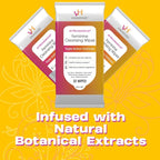vH essentials Feminine Cleansing Wipes - pH Balanced, Prebiotics, Tea Tree & Aloe, Soothing Witch Hazel, Odor-Blocking Formula, Vaginal and Perianal Care, Paraben, Alcohol, and Fragrance-Free