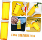 20pcs Pill Travel Pill Box Small Bottles Vitamin Storage Organizer Plastic Medication Containers