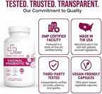 Vaginal Probiotic for Women – 7 Billion CFU Lactobacillus Blend + Prebiotic Inulin, Cranberry & Pineapple – Vaginal pH & Microbiome Support – Daily Women’s Probiotics – 30 Veg Capsules