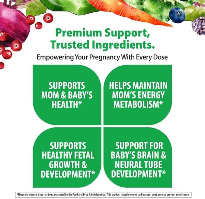 Rainbow Light Prenatal Multivitamin One + for Women | 30 Caplets | Essential Nutrition for Mom & Baby | Real Food Nutrients | with Iron, Vitamins and More