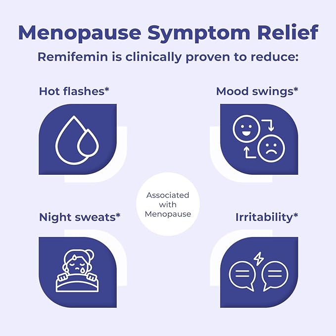 Remifemin Good Night - Menopause Symptoms Relief & Restful Sleep Support - Clinically Proven Ingredients - Menopause Supplements - Black Cohosh - Estrogen-Free - Made in Germany - 60 Tablets