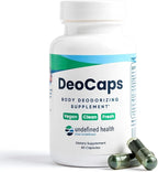 Whole Body Deodorizing Supplement - 100% Natural Internal Deodorant, Sweat Relief - Body Odor Pills Reduce Odor in Underarms, Intimate Areas & Feet - 60 Chlorophyll Capsules for Gut Health