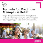 Allegro Menopause Relief Supplement, 60 Capsules, with Saffron, Black Cohosh, Valerian Extract, St. John's Wort, Korean Ginseng