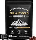 Shilajit Gummies for Men & Women, Natural Himalayan Shilajit Gummies Rich in Ashwagandha, Gokshura with 85+ Minerals, Non-GMO, 100% Pure & Natural, Energy Support & Overall Health, 80 Gummies