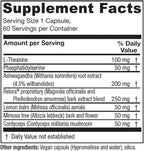 Vitanica Cortisol Relief, Dr. Formulated Sleep, Stress, Cortisol Manager Supplement, Vegan, 60 Capsules (Cortisol Relief)