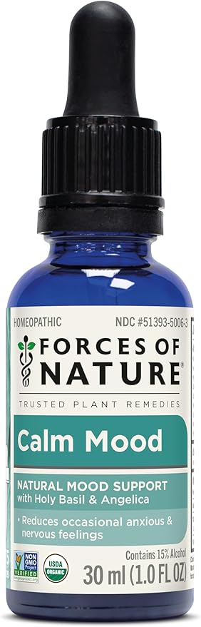 Forces of Nature Calm Mood, Organic Homeopathic Medicine (1 Fl Oz)