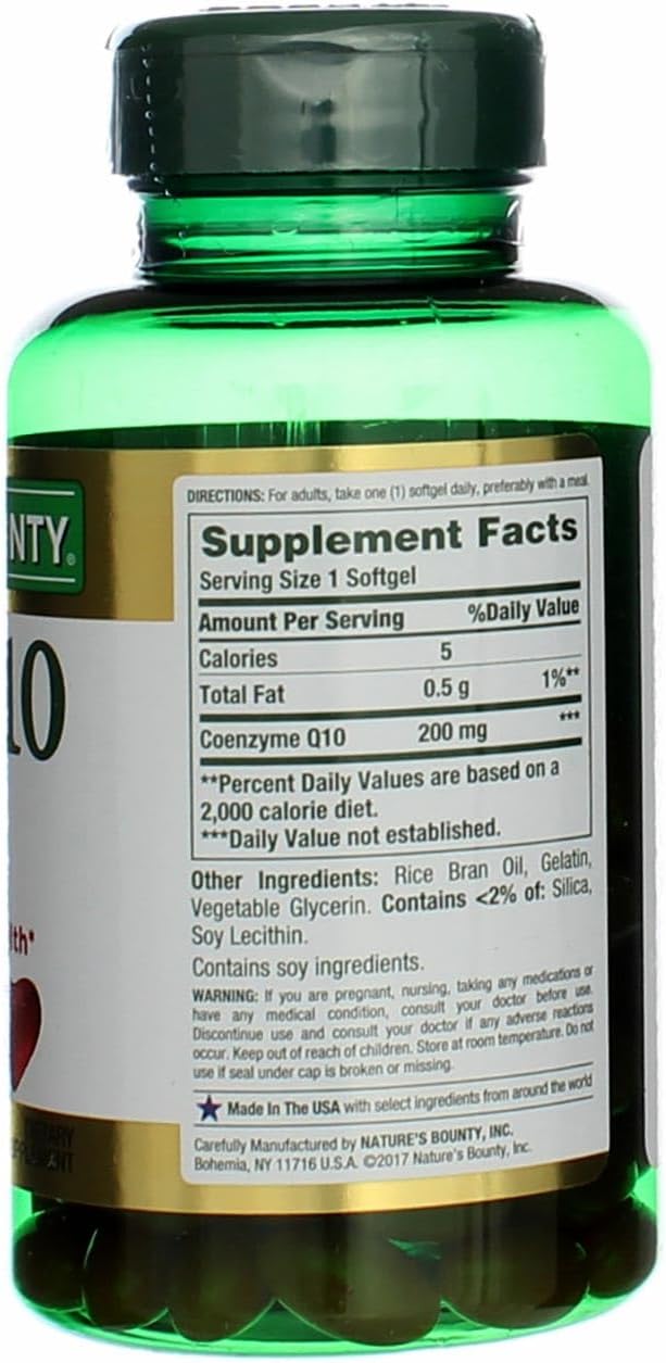 Nature's Bounty CoQ10 200 mg Q-Sorb Softgels, 80 ct