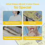 NE:AR V-Line Chews – Herbal Anti-Bloat Formula with Circulation & Water Balance Support – Daily K-Chewables for Puffiness, Digestion & Wellness – Pineapple Flavor