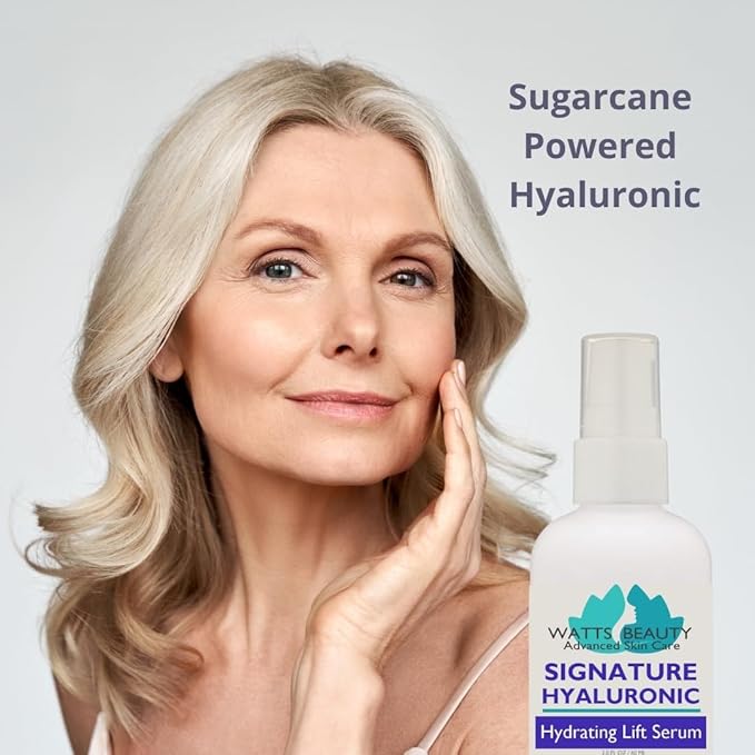 Signature 100% Pure Hyaluronic Acid Wrinkle Serum - Best Hyaluronic Acid for Face - No Parabens - Perfect Plumping Moisturizer for Wrinkles, Fine Lines, Dry, Aging Skin 2oz