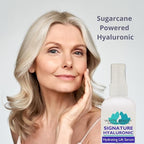 Signature 100% Pure Hyaluronic Acid Wrinkle Serum - Best for Fine Lines, Dull Skin, Quick Hydration - No Alcohol, Parabens, or Fillers - Made in USA