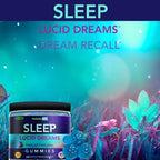 Lucid Dreams Deep Sleep - Mugwort Herb 5 htp Mucuna Pruriens Choline Supplements - Gummies Sugar Free Vegan 60 ct