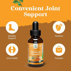 Organic Turmeric Liquid Drops for Adults - Liquid Turmeric Curcumin with Black Pepper Cinnamon and Ginger for Joints Digestion Immunity & More-Organic Supplement Concentrate - 2 Fl Oz (2 Pack)