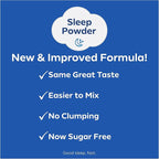 Dream Water Sleep Powder, Sugar-Free, Gluten-Free, Natural Flavors; Blend of 3 Ingredients, GABA, 5mg Melatonin, 5-HPT; Snoozeberry Flavor 10ct