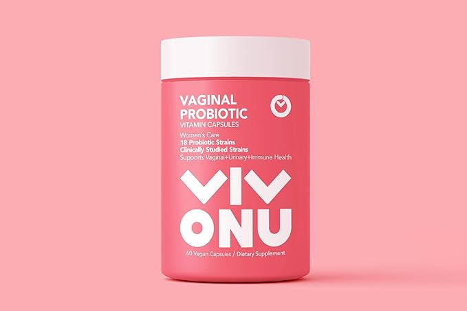 VivoNu Women's Probiotic,Prebiotics & Lactobacillus Probiotic Blend,60 Billion CFUs,18 Strains,Help Women's Health,Boost Immune,Digestive,Gut,Promote Healthy Vaginal Odor & Vaginal Flora