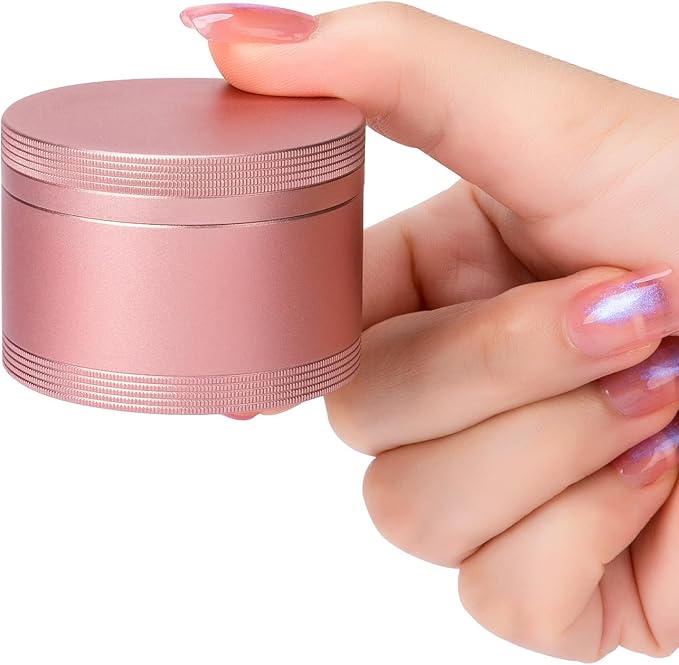 Pink Metal Pill Box Daily - Single Waterproof Travel Pill Container for Purse, Portable Pill Case for Vitamins, Fish Oil, Medicine, Cute Pill Holder Organizer, Big Size