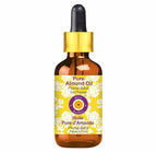 dève herbes Almond Oil (Prunus dulcis) with Glass Dropper | Cold Pressed | Pure | Natural | For Diluting Essential oils | For Skin & Massage | Non-Sticky | Lightweight | Unisex | 100ml (3.38 oz)