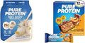 Pure Protein Powder, Whey, High Protein, Low Sugar, Gluten Free, Vanilla Cream, 1.75 lbs & Bars, High Protein, Nutritious Snacks to Support Energy, Low Sugar, Gluten Free