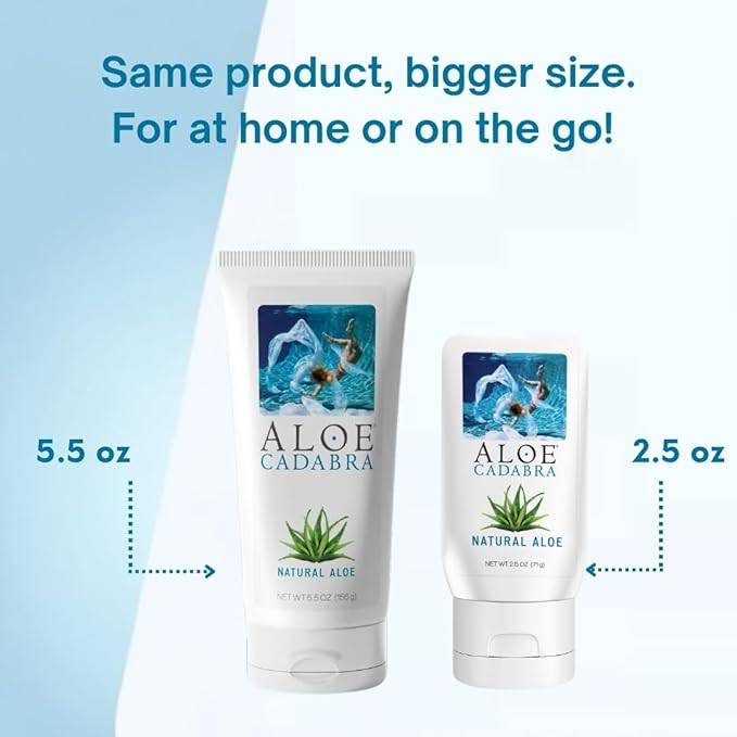 Aloe Cadabra Natural Water Based Personal Lubricant and Vaginal Moisturizer, Organic Aloe Lube for Men, Women and Couples, Non-Staining, pH Balanced (Unscented 5.5 Ounces, 1 Pack)
