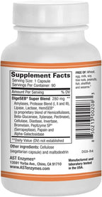 AST Enzymes Digest-GI Digestive Enzyme - Digestion and Bloating Relief for Women and Men - 90 Vegetarian Capsules