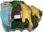 WitnyStore Tiny 2¾" Kinkaku-ji Temple of Golden Pavilion Kyoto Japan - Miniature Hand Made Resin 3D Asia Landmark Tourist Attractions Decorative Refrigerator Fridge Magnets Collectible Souvenirs Gifts