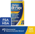 Osteo Bi-Flex Triple Strength Glucosamine Chondroitin Supplement with Vitamin D, Improve Joint Function, Support Bone Health, 120 Coated Tablets