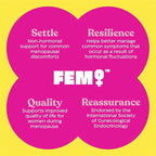 FEM Meno Menopause Supplements for Women - Non-Hormonal Menopause Relief for Hot Flashes & Night Sweats - Hormone Balance Support for Sleep, Mood & Energy - 30 Capsules