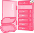AUVON 7-Pack Large Weekly Pill Organizer with Dual Protection, Flexible Pill Box 7 Days for Purse, Pocket, Compact Pill Case for Travel, Pill Container for Vitamins, Fish Oils, Supplements