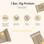 ProMix Nutrition Protein Puff Bars - Sunflower Butter - Marshmallow Crispy Treat - Great Tasting & Healthy On The Go Snack - High Protein & Low Calorie - Free From Gluten, Soy, & Corn - 12 Bars