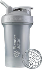 BlenderBottle Classic V2 Shaker Bottle Perfect for Protein Shakes and Pre Workout, 20-Ounce, Pebble Grey