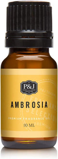 P&J Trading Fragrance Oil for Diffusers for Home - Ambrosia 10ml Fragrance Scents for Candle Making - Soap Making Supplies & Car Diffuser Scents