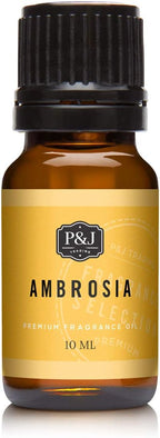 P&J Trading Fragrance Oil for Diffusers for Home - Ambrosia 10ml Fragrance Scents for Candle Making - Soap Making Supplies & Car Diffuser Scents