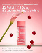 Probiotics for Women Vaginal Health - pH Balance, Yeast, Odor Control Supplement - 20 Billion CFU, 6 Authentic Strains with Natural Cranberry for Urinary & Gut Health - 30 CT