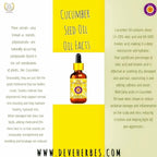 Deve Herbes Pure Cucumber Oil (Cucumis sativus) Cold Pressed (Pack of Two) 100ml X 2 (6.76 oz)